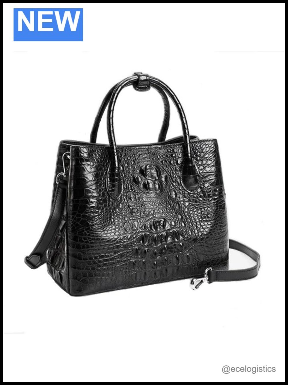 Crocodile Leather Women Handbag Real Alligator Skin Luxury Tote Shoulder Bag
